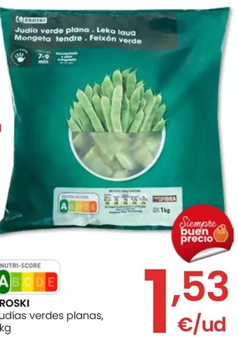 Oferta de Eroski - Judías Verdes Planas por 1,53€ en Eroski