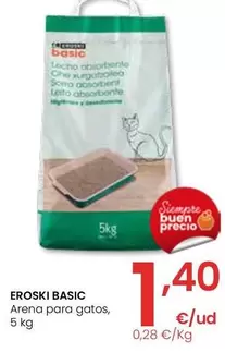 Oferta de Eroski - Basic Arena Para Gatos por 1,4€ en Eroski