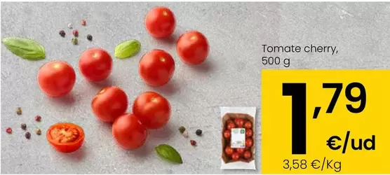 Oferta de Tomate Cherry por 1,79€ en Eroski