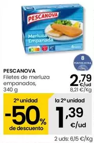 Oferta de Pescanova - Filetes De Merluza Empanados por 2,79€ en Eroski