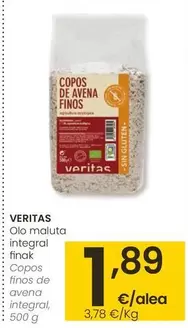 Oferta de Veritas - Copos Finos De Avena Integral por 1,89€ en Eroski