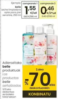 Oferta de Belle - Leche Limidado Aproxa Piel Sensibile por 1,55€ en Eroski