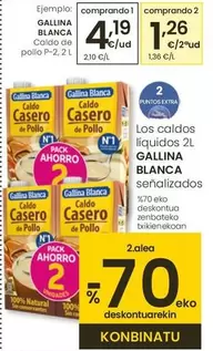 Oferta de Gallina Blanca - Caldo De Pollo por 4,19€ en Eroski