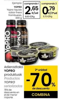 Oferta de Yopro - Liquido Sabor Fresa Frambuesa por 2,65€ en Eroski