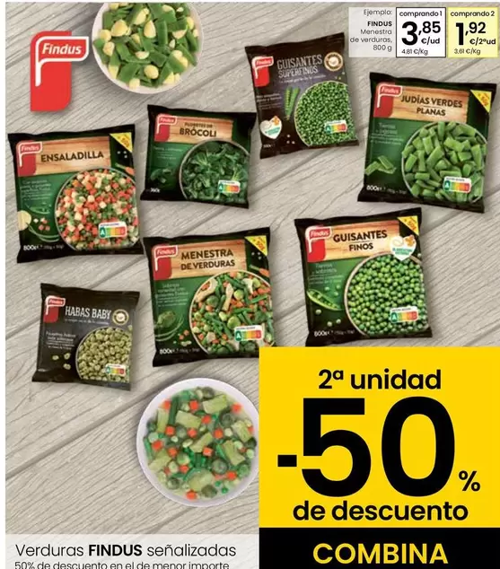 Oferta de Findus - Verduras por 3,85€ en Eroski