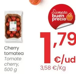 Oferta de Tomate Cherry por 1,79€ en Eroski