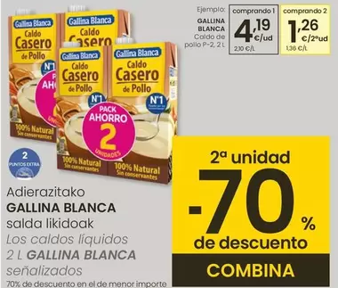 Oferta de Gallina Blanca - Caldo De Pollo por 4,19€ en Eroski