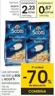 Oferta de Scotti - Risotto Arborio por 2,23€ en Eroski