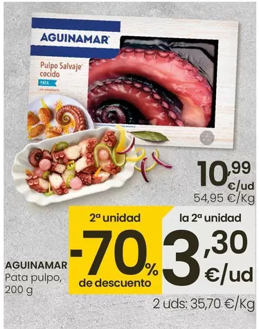 Oferta de Aguinamar - Pata Pulpo por 10,99€ en Eroski