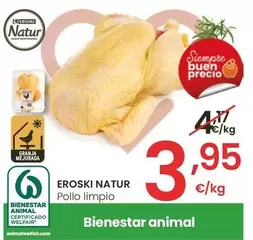 Oferta de Eroski - Pollo Limpio por 3,95€ en Eroski