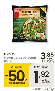 Oferta de Findus - Menestra De Verduras por 3,85€ en Eroski