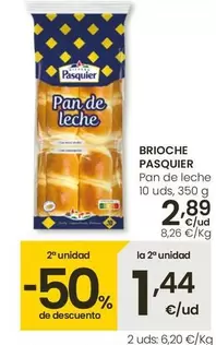 Oferta de Brioche Pasquier - Pan E Leche por 2,89€ en Eroski