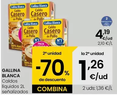 Oferta de Gallina Blanca - Caldos Liquidos por 4,19€ en Eroski