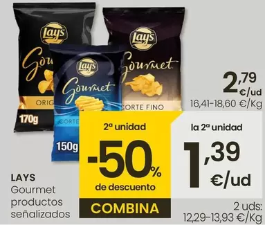 Oferta de Lay's - Gourmet Productos Senalizados por 2,79€ en Eroski