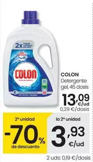 Oferta de Colon - Detergente Gel por 13,09€ en Eroski