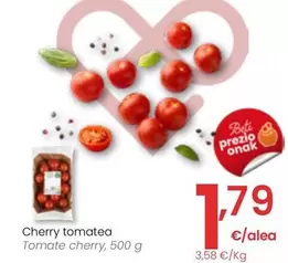 Oferta de Tomate Cherry por 1,79€ en Eroski