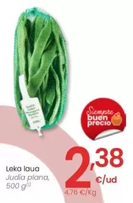 Oferta de Judia Plana por 2,38€ en Eroski