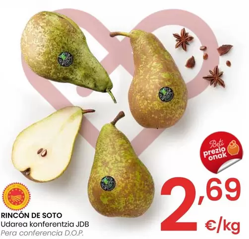 Oferta de Rincon De Soto - Pera Conferencia D.O.P. por 2,69€ en Eroski