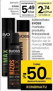 Oferta de Syoss - Laca Max Fijacion por 5,49€ en Eroski