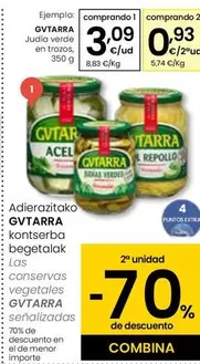 Oferta de Gvtarra - Judia Verde En Trozos por 3,09€ en Eroski