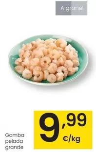 Oferta de Gamba Pelada Grande por 9,99€ en Eroski