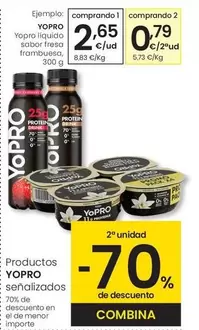 Oferta de YoPRO - Yopro Liquido Sabor Fresa Frambuesa por 2,65€ en Eroski