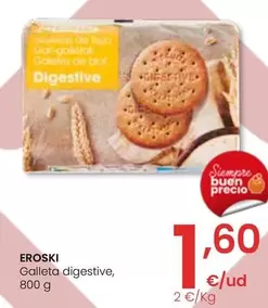 Oferta de Eroski - Galleta Digestive por 1,6€ en Eroski