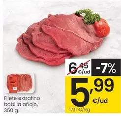 Oferta de Filete Extrafino Babilla Anojo por 5,99€ en Eroski