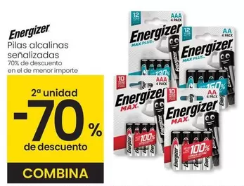 Oferta de Energizer - Pilas Alcalinas Senalizadas en Eroski