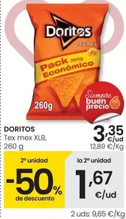 Oferta de Doritos - Tex Mex Xlb por 3,35€ en Eroski