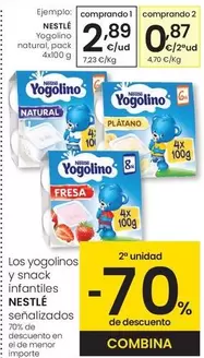 Oferta de Nestlé - Yogolino Natural por 2,89€ en Eroski