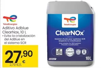 Oferta de TotalEnergies - Aditivo Adblue Clearnox por 27,9€ en Eroski