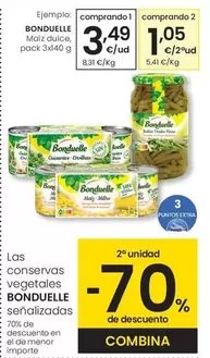 Oferta de Bonduelle - Maiz Dulce por 3,49€ en Eroski