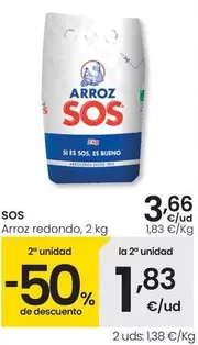 Oferta de Sos - Arroz Redondo por 3,66€ en Eroski