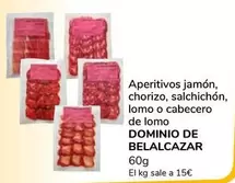 Oferta de Dominio De Belalcazar - Aperitivos Jamón, Chorizo, Salchichón, Lomo O Cabecero De Lomo por 0,9€ en Supeco