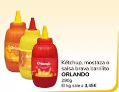 Oferta de Orlando - Ketchup/ Mostaza O Salsa Brava Barrilito por 3,45€ en Supeco