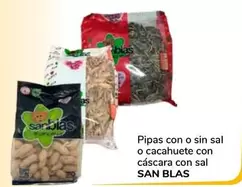 Oferta de San Blas - Pipas Con O Sin Sal O Cacahuete Con Cascara Con Sal por 0,9€ en Supeco