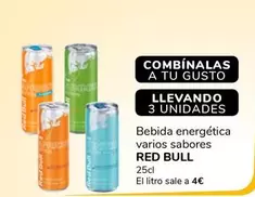 Oferta de Red Bull - Bebida Energetica por 1€ en Supeco