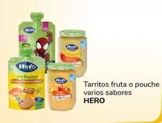 Oferta de Hero - Tarritos Fruta O Pouche Varios Sabores por 1€ en Supeco