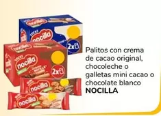 Oferta de Nocilla - Palitos Con Crema De Cacao Original, Chocoleche O Galletas Mini Cacao O Chocolate Blanco por 1€ en Supeco