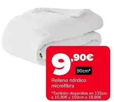 Oferta de Relleno Nordico Microfibra por 9,9€ en Supeco