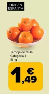 Oferta de Taronja De Taula por 1,49€ en Supeco