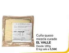 Oferta de El Valle - Cuna Queso Mezcla Curado por 1€ en Supeco