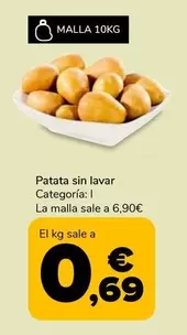 Oferta de Patata Sin Lavar por 0,69€ en Supeco