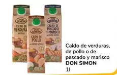 Oferta de Don Simón - Caldo De Verduras/ De Pollo O De Pescado Y Marisco por 0,9€ en Supeco