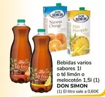 Oferta de Don Simón - Bebidas Varios Sabores por 0,9€ en Supeco