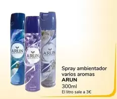 Oferta de Arun - Spray Ambientador Varios Aromas por 0,9€ en Supeco