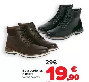 Oferta de Bota Cordones Hombre por 19,9€ en Carrefour