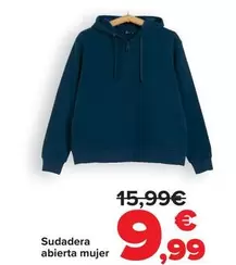 Oferta de Sudadera Abierta Mujer por 9,99€ en Carrefour