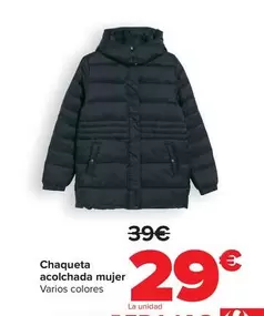 Oferta de Chaqueta Acolchada Mujer por 29€ en Carrefour